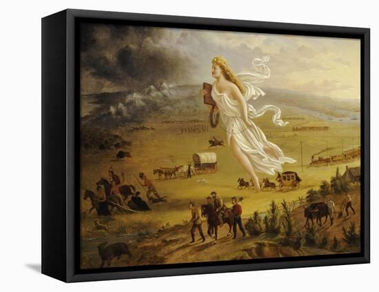 American Progress, 1872-John Gast-Framed Stretched Canvas