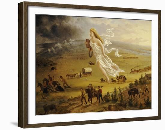 American Progress, 1872-John Gast-Framed Giclee Print