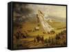 American Progress, 1872-John Gast-Framed Stretched Canvas