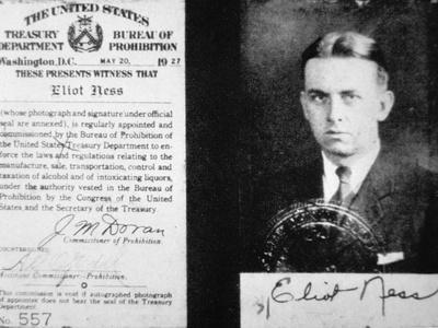 Prohibition Agent Id Card of Eliot Ness (1903-57) Dated 20th May, 1927 (Litho)