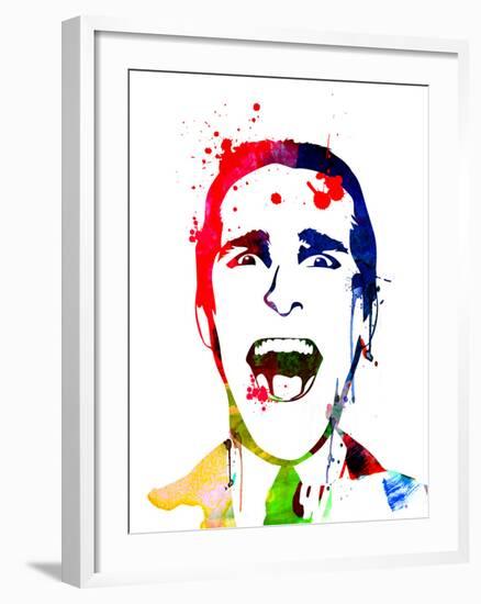 American Psycho Watercolor-Lora Feldman-Framed Art Print