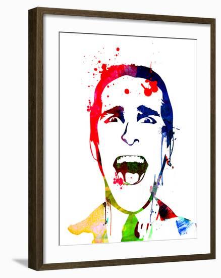 American Psycho Watercolor-Lora Feldman-Framed Art Print