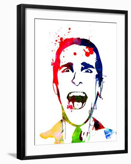 American Psycho Watercolor-Lora Feldman-Framed Art Print