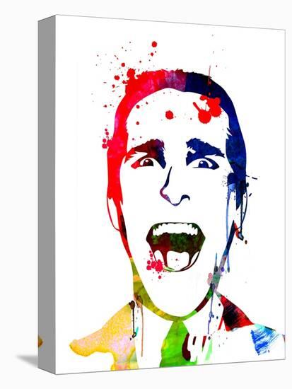 American Psycho Watercolor-Lora Feldman-Stretched Canvas