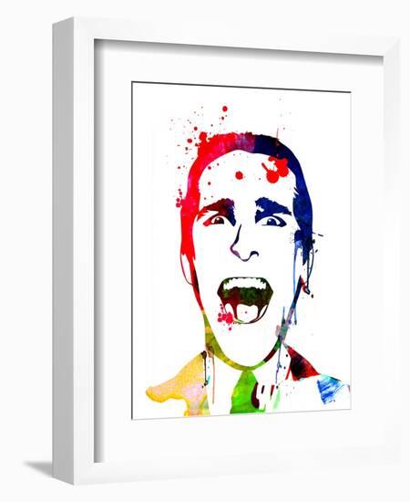 American Psycho Watercolor-Lora Feldman-Framed Art Print