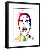 American Psycho Watercolor-Lora Feldman-Framed Art Print