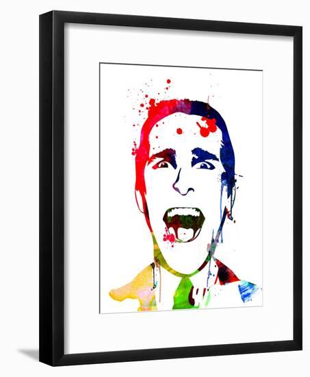 American Psycho Watercolor-Lora Feldman-Framed Art Print