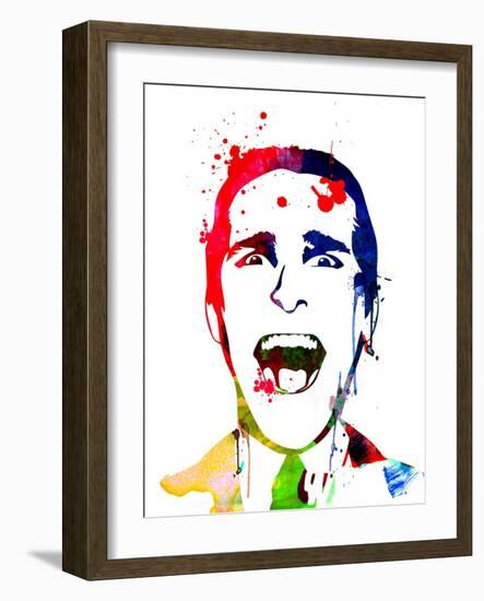 American Psycho Watercolor-Lora Feldman-Framed Art Print