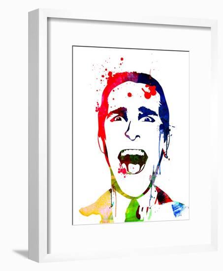 American Psycho Watercolor-Lora Feldman-Framed Art Print