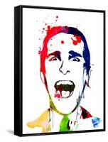 American Psycho Watercolor-Lora Feldman-Framed Stretched Canvas