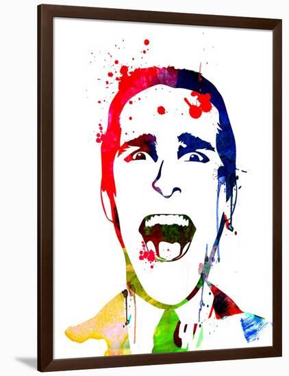 American Psycho Watercolor-Lora Feldman-Framed Art Print