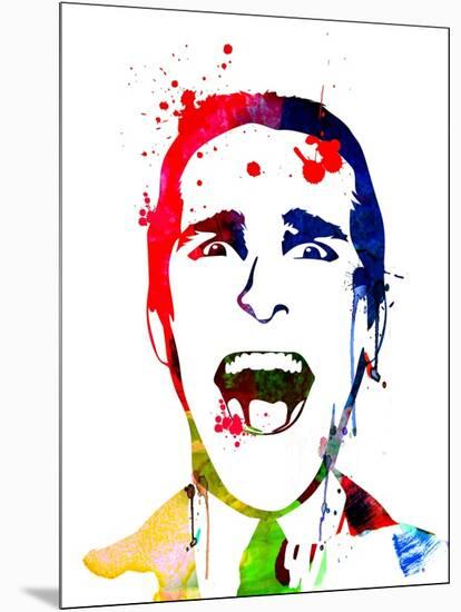 American Psycho Watercolor-Lora Feldman-Mounted Art Print