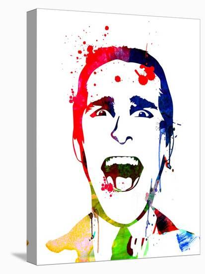 American Psycho Watercolor-Lora Feldman-Stretched Canvas