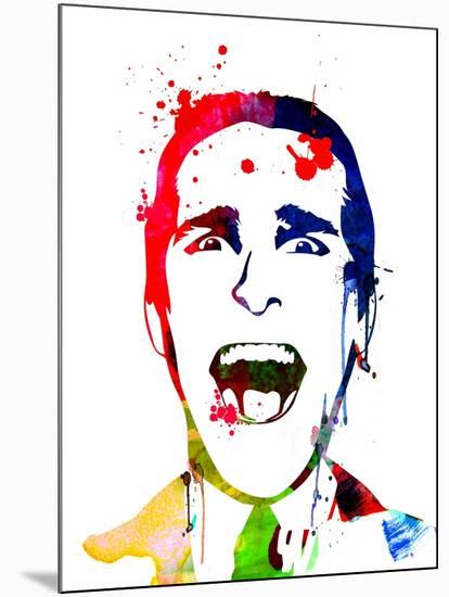 American Psycho Watercolor-Lora Feldman-Mounted Art Print