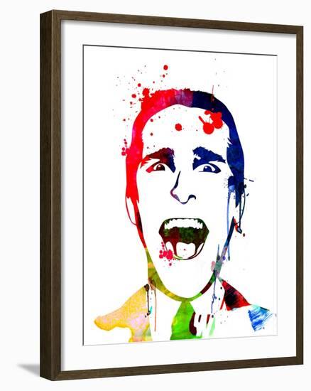 American Psycho Watercolor-Lora Feldman-Framed Art Print