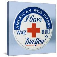 American Red Cross Button-David J. Frent-Stretched Canvas