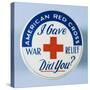 American Red Cross Button-David J. Frent-Stretched Canvas