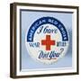 American Red Cross Button-David J. Frent-Framed Photographic Print