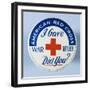 American Red Cross Button-David J. Frent-Framed Photographic Print