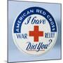 American Red Cross Button-David J. Frent-Mounted Photographic Print