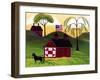 American Red Horse Barn 3-Cheryl Bartley-Framed Giclee Print