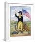 American Revolutionary Patriot at Post-null-Framed Giclee Print