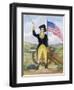 American Revolutionary Patriot at Post-null-Framed Giclee Print