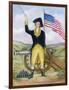 American Revolutionary Patriot at Post-null-Framed Giclee Print