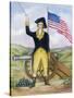 American Revolutionary Patriot at Post-null-Stretched Canvas