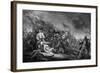 American Revolutionary War Print of the Battle of Bunker Hill-Stocktrek Images-Framed Art Print