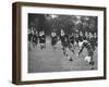 American Rhodes Scholar Peter Dawkins Playing Rugby with Fellow Oxford Univ. Students-null-Framed Photographic Print