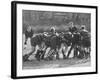 American Rhodes Scholar Peter Dawkins Playing Rugby with Oxford Univ. Students-null-Framed Photographic Print