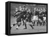 American Rhodes Scholar Peter Dawkins Playing Rugby with Oxford Univ. Students-null-Framed Stretched Canvas