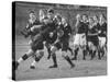 American Rhodes Scholar Peter Dawkins Playing Rugby with Oxford Univ. Students-null-Stretched Canvas