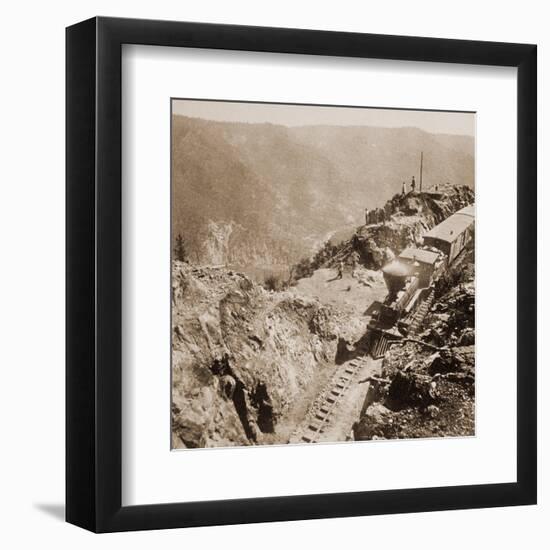 American River, California, from Green Bluffs, 1866-1869-Alfred A^ Hart-Framed Art Print