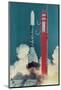 American Rocket Blasting into Space-Bill Mitchell-Mounted Photographic Print