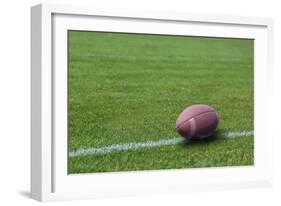 American Rugby Ball on the Grass-Olexandr-Framed Photographic Print