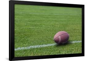 American Rugby Ball on the Grass-Olexandr-Framed Photographic Print