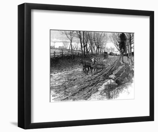 American Rural Road-Harry Fenn-Framed Art Print