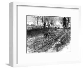 American Rural Road-Harry Fenn-Framed Art Print