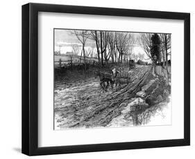 American Rural Road-Harry Fenn-Framed Art Print