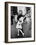 American Sailor Clutching a White-Uniformed Nurse in a Passionate Kiss in Times Square-Alfred Eisenstaedt-Framed Premium Photographic Print