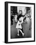 American Sailor Clutching a White-Uniformed Nurse in a Passionate Kiss in Times Square-Alfred Eisenstaedt-Framed Premium Photographic Print