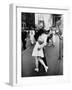 American Sailor Clutching a White-Uniformed Nurse in a Passionate Kiss in Times Square-Alfred Eisenstaedt-Framed Photographic Print