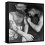 American Sailor Having Another Tattoo Done by Shipmate Aboard Battleship USS New Jersey During WWII-Charles Fenno Jacobs-Framed Stretched Canvas