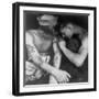 American Sailor Having Another Tattoo Done by Shipmate Aboard Battleship USS New Jersey During WWII-Charles Fenno Jacobs-Framed Photographic Print