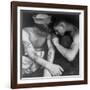 American Sailor Having Another Tattoo Done by Shipmate Aboard Battleship USS New Jersey During WWII-Charles Fenno Jacobs-Framed Photographic Print