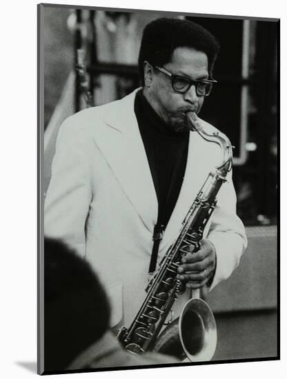 American Saxophonist Illinois Jacquet Playing at the Capital Radio Jazz Festival, London, 1979-Denis Williams-Mounted Photographic Print