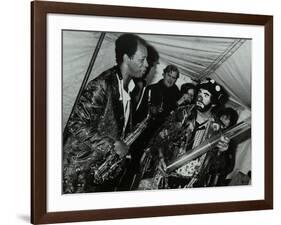 American Saxophonist Ornette Coleman Meets a Clown, Bracknell Jazz Festival, Berkshire, 1978-Denis Williams-Framed Photographic Print