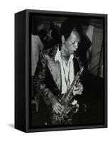 American Saxophonist Ornette Coleman Playing at the Bracknell Jazz Festival, Berkshire, 1978-Denis Williams-Framed Stretched Canvas